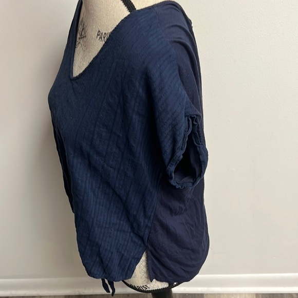 Navy Blue V-Neck Women's Top! - Picture 3 of 13